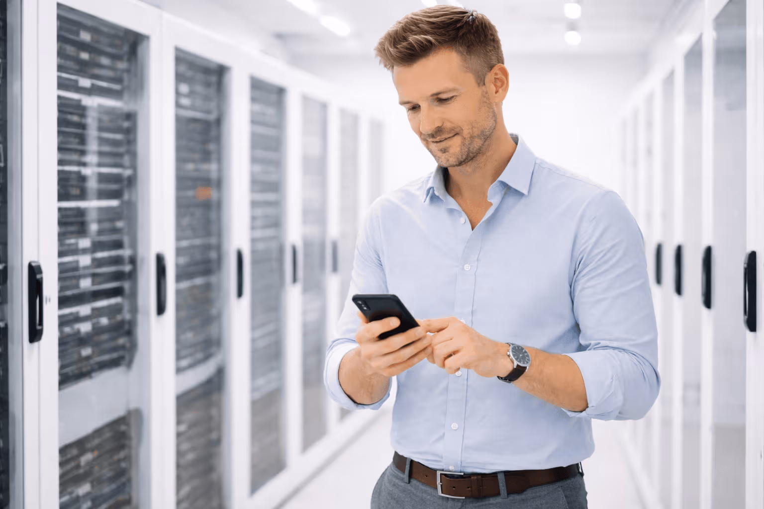 Mobile Telefonanlage im Außendienst eines Handwerksbetriebs